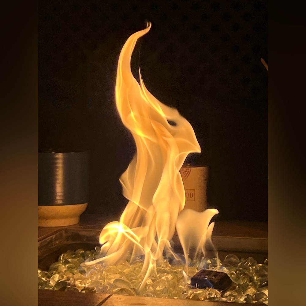 Abstract Flame Art Piece